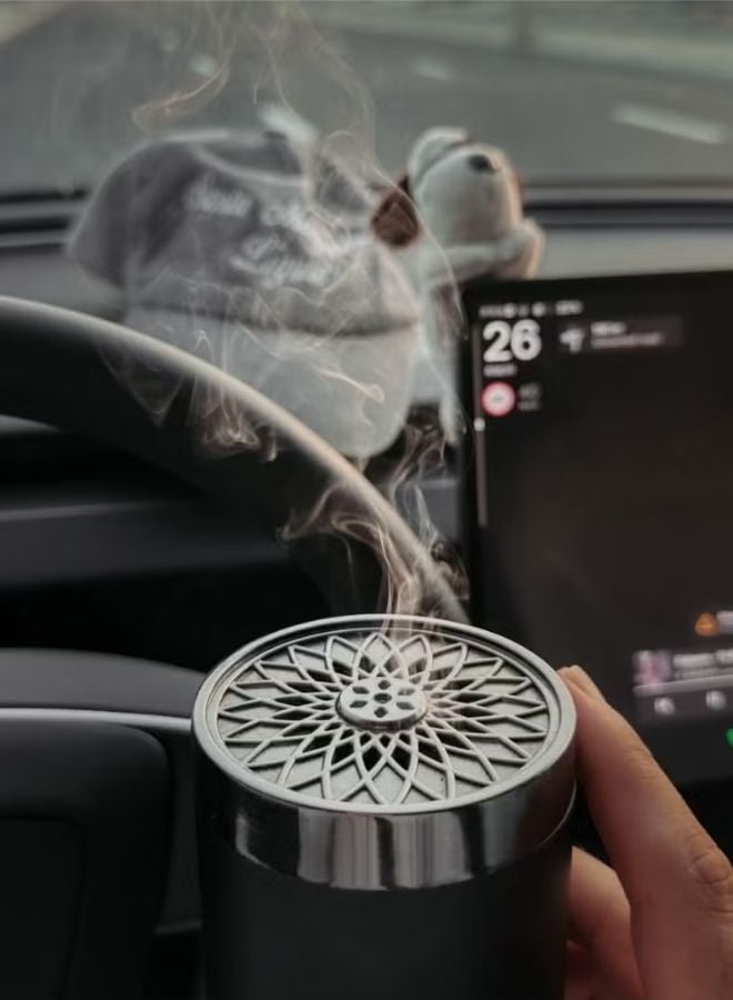 بخور مبخرة عربية كبيرة السعة تعمل بالكهرباء لتبخير البخور، آلة عطر مابخرة للسيارة والمنزل وهدية رمضان - Image 2